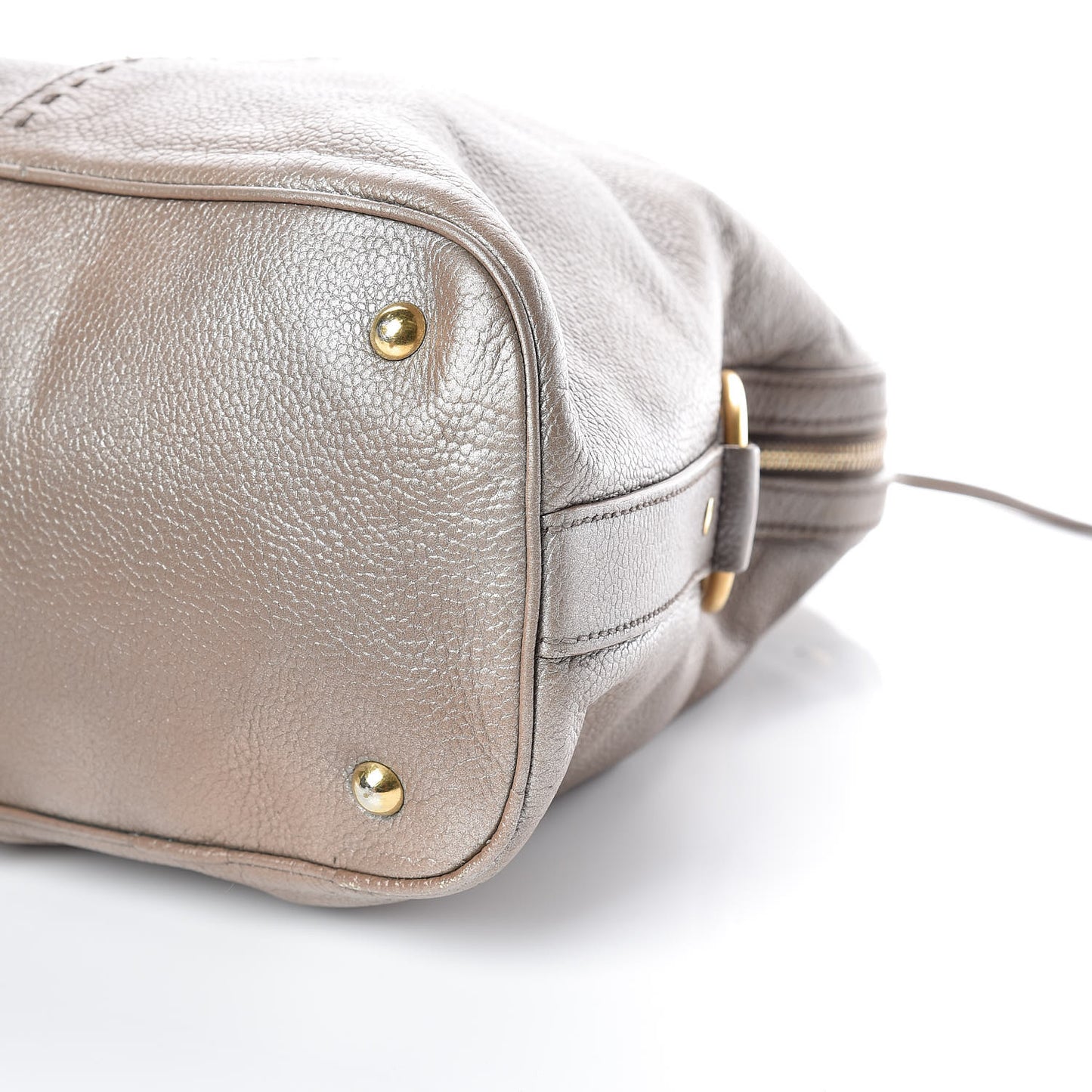 Calfskin Oversized Muse Pewter