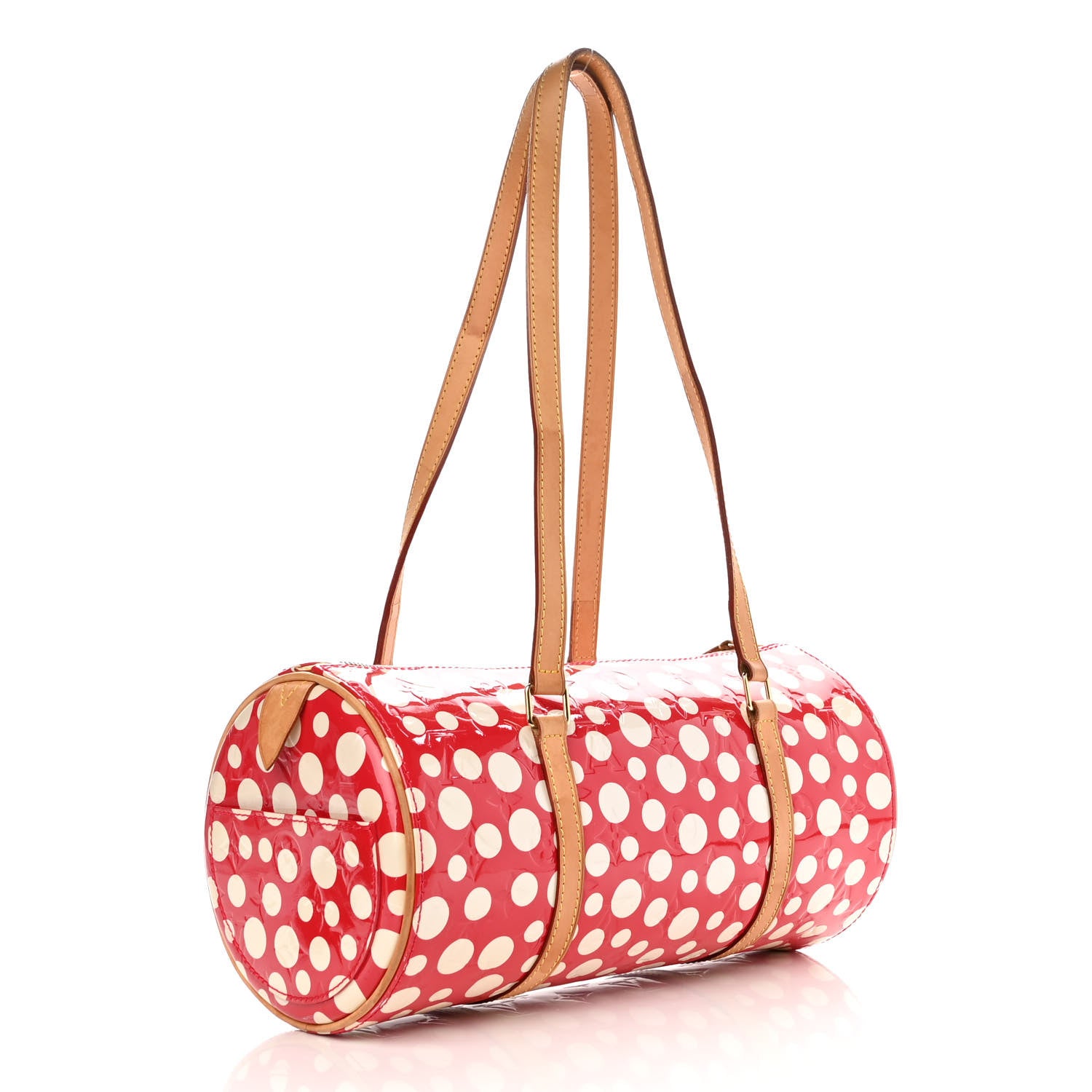 Louis Vuitton Vernis Kusama Infinity Dots Papillon 30 Red 3 of 9