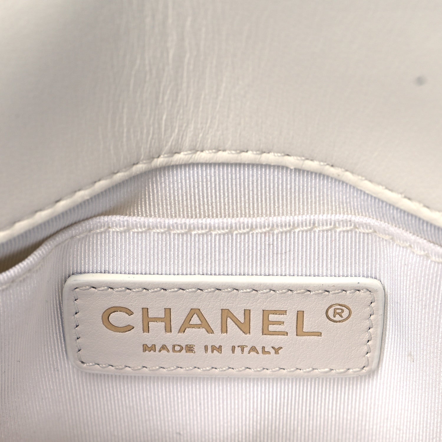Chanel Lambskin Quilted Side Packs White Black 6 of 11