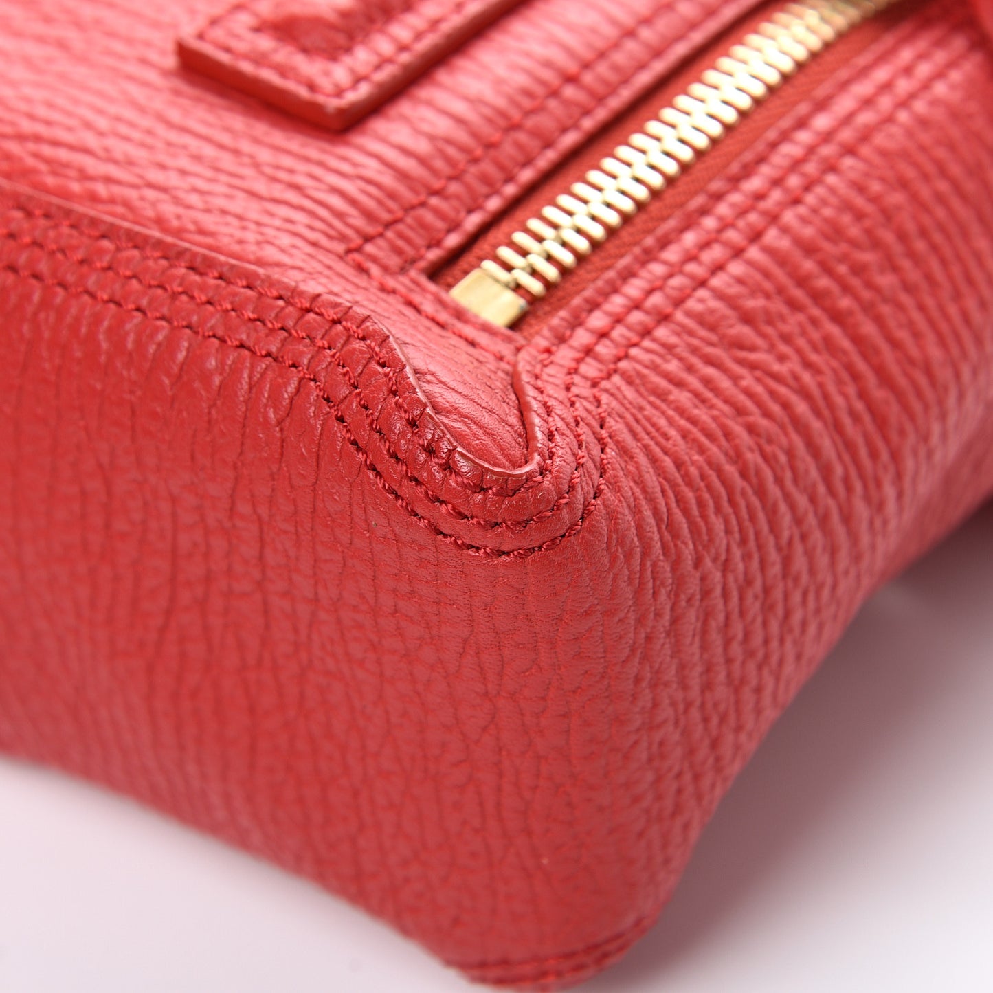 3.1 Textured Calfskin Mini Pashli Satchel Red