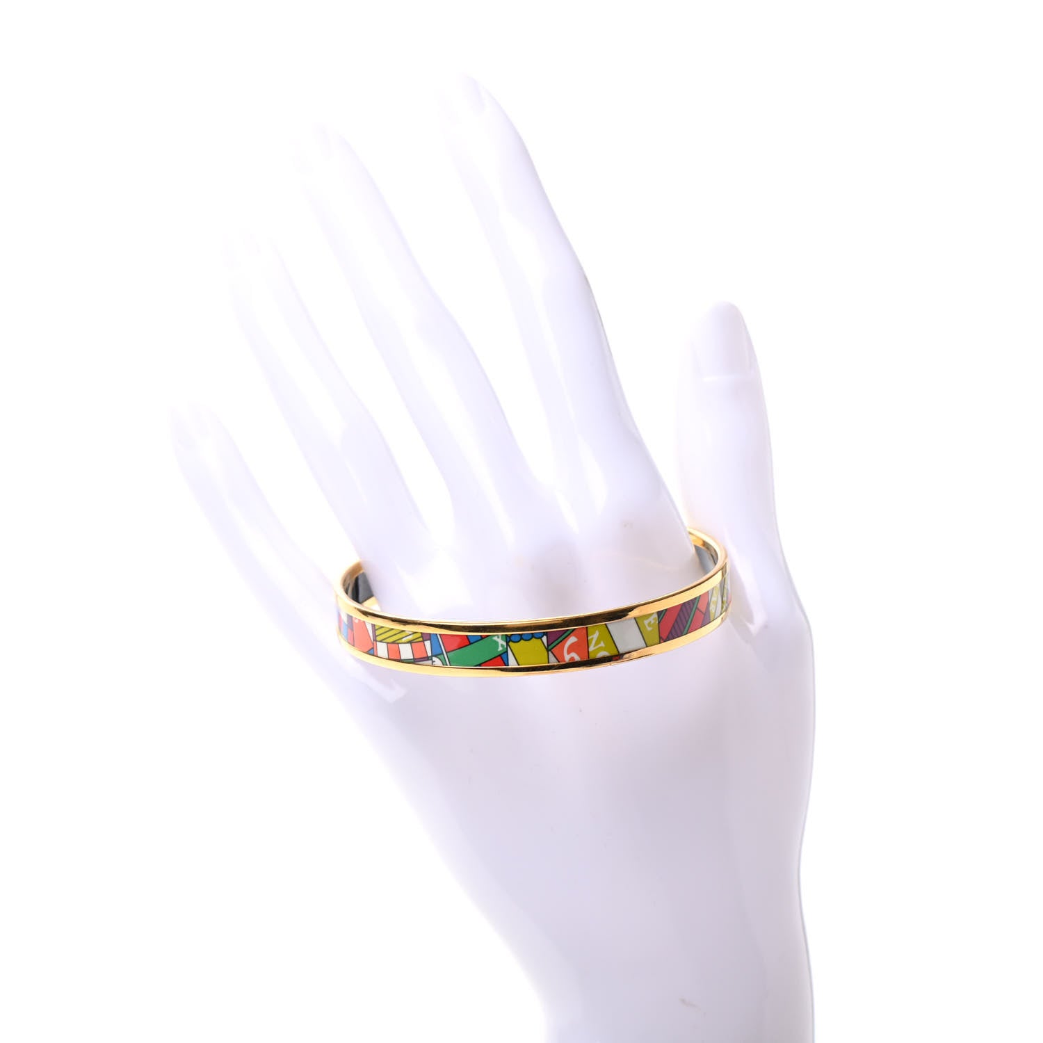 Hermes Enamel Printed Narrow Astrologie Nouvelle Bracelet 65 2 of 5