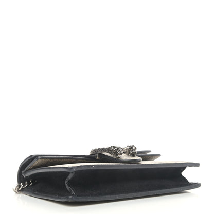 Gucci GG Supreme Monogram Super Mini Dionysus Shoulder Bag Black 3 of 11