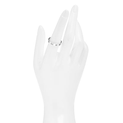 Tiffany Sterling Silver Narrow Atlas Pierced Ring 55 7.25 2 of 4