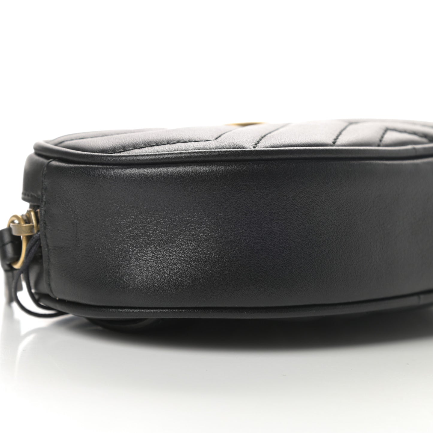 Calfskin Matelasse GG Marmont Belt Bag 75 30 Black