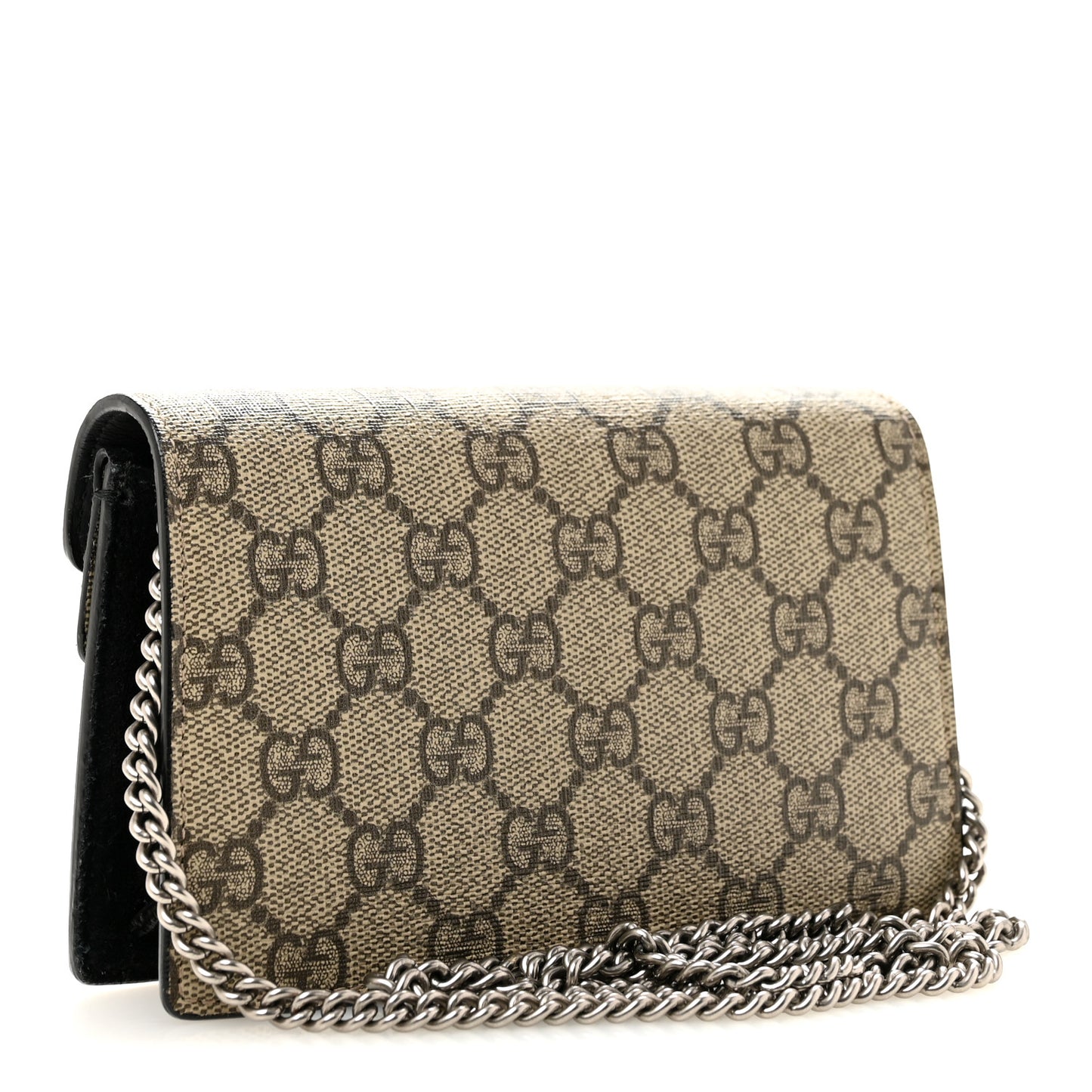 GG Supreme Monogram Super Mini Dionysus Shoulder Bag Black