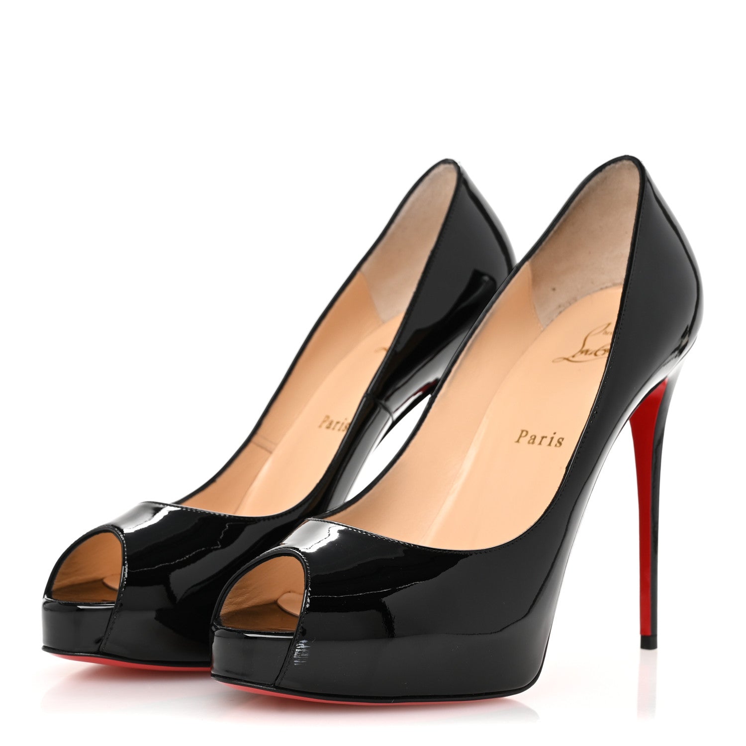 Christian Louboutin Patent New Very Prive 120 Pumps 39 Black 4 of 9