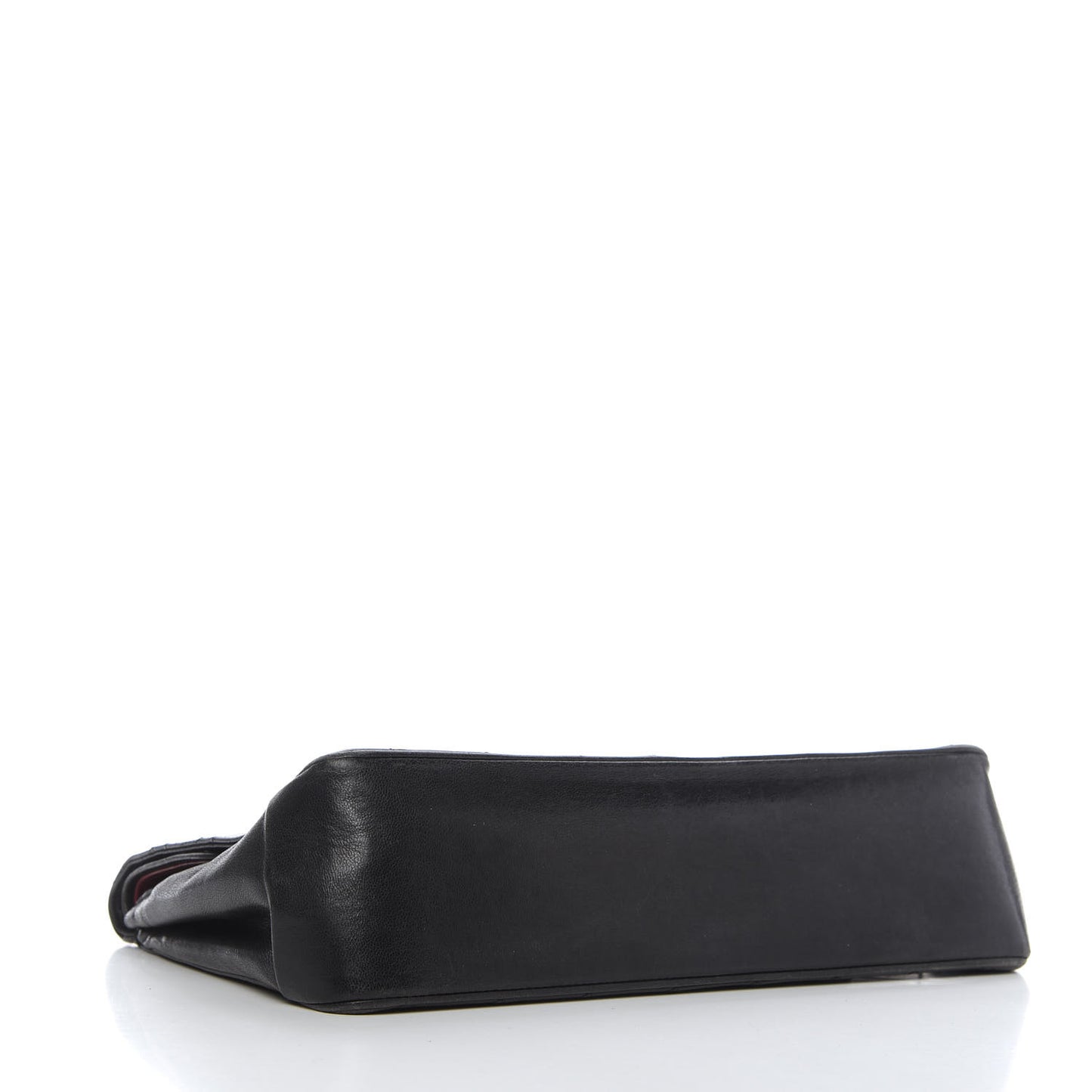 Lambskin Quilted Medium Bijoux Chain Double Flap Black