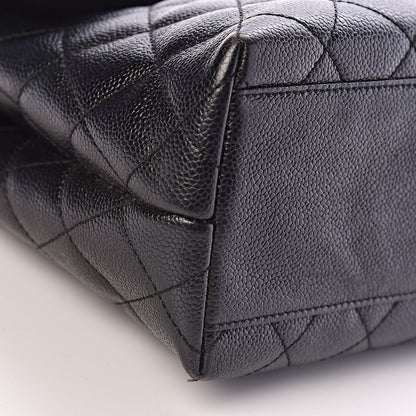 Chanel Caviar Quilted Jumbo Kelly Flap Black 5 of 16