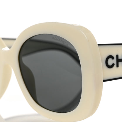 Chanel Acetate Sunglasses 71414A White 7 of 8