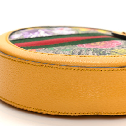 Gucci GG Supreme Monogram Flora Web Mini Ophidia Round Shoulder Bag Beige Multicolor Crop 4 of 11