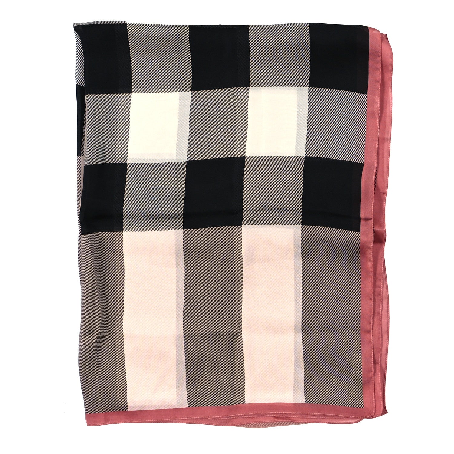 Burberry Silk Mega Check Scarf Pink 2 of 3