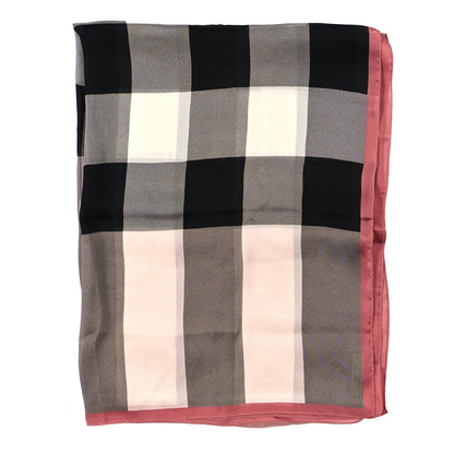 Burberry Silk Mega Check Scarf Pink 2 of 3