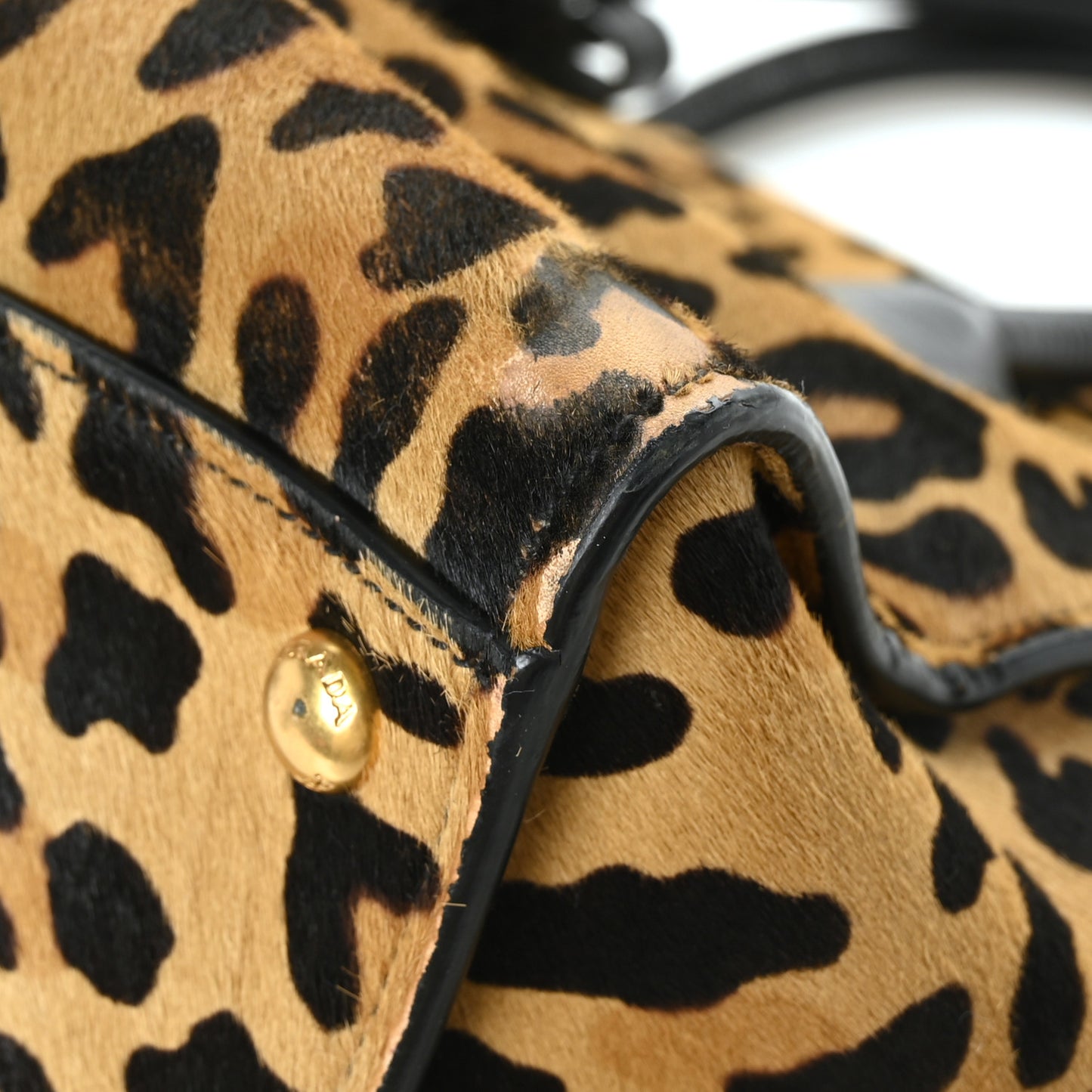 Cavallino Leopard Print Twin Pocket Tote