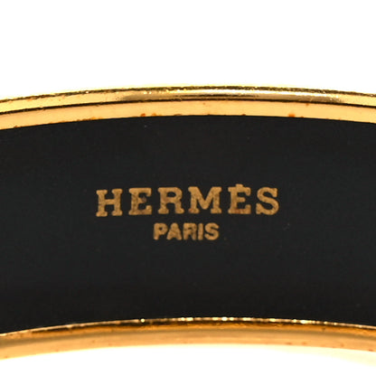 Hermes Enamel Wide Printed Capitales Bracelet 65 4 of 5
