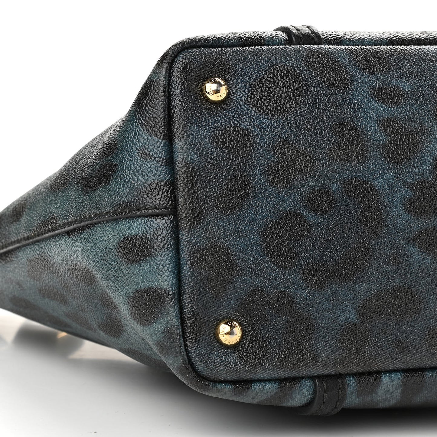 Coated Canvas Leopard Print Miss Escape Tote