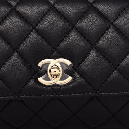 Chanel Goatskin Quilted Rainbow Extra Mini Coco Handle Flap Black 10 of 10
