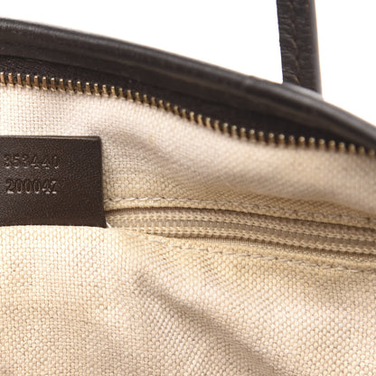Gucci GG Supreme Monogram Small Zippered Tote Dark Brown 7 of 13