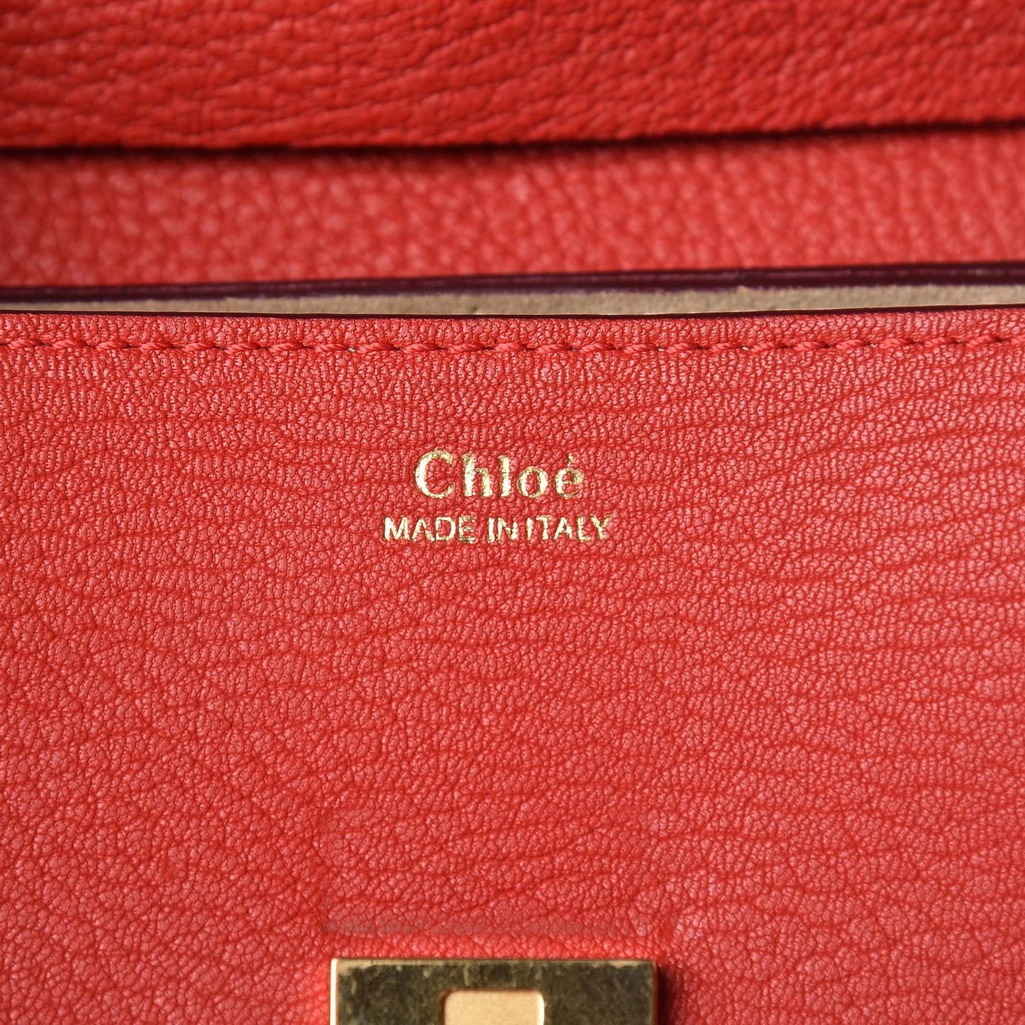 Grained Lambskin Mini Drew Shoulder Bag Plaid Red