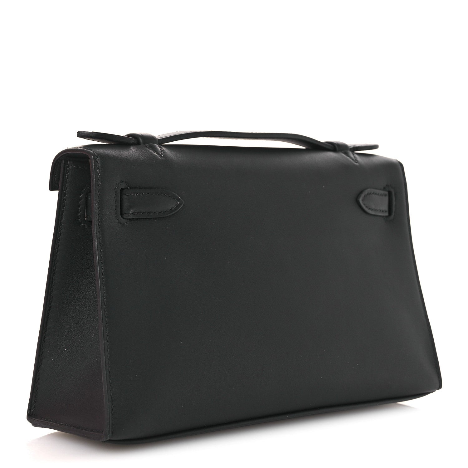 Hermes Swift Kelly Pochette Clutch Black 3 of 12