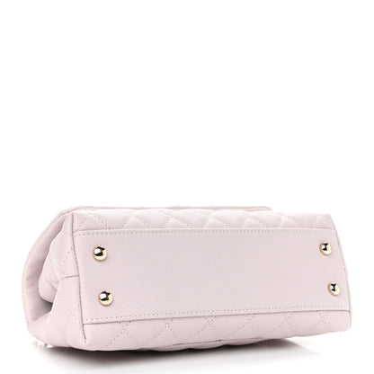 Chanel Caviar Quilted Mini Coco Handle Flap Lilas Lilac 4 of 9