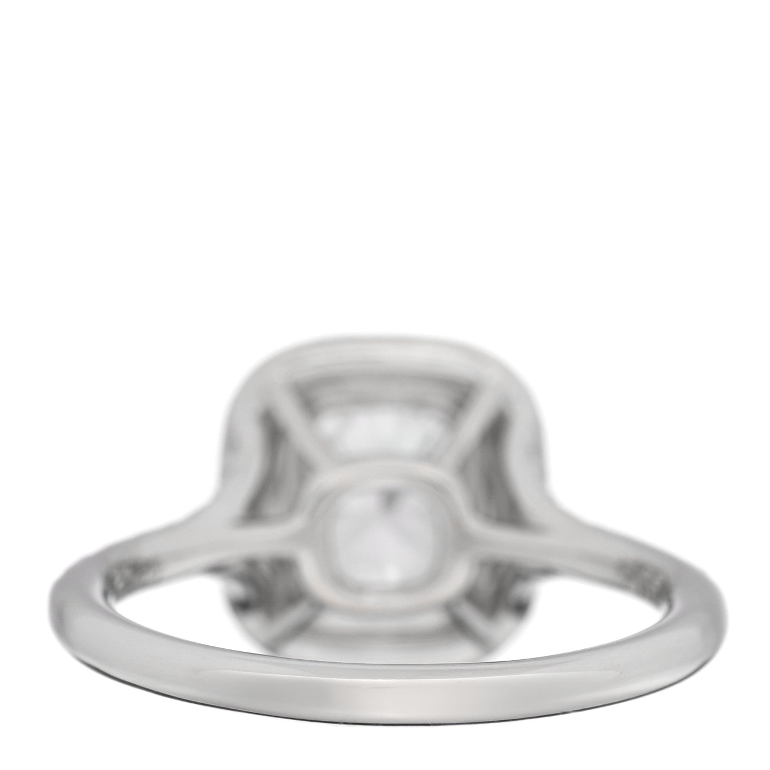 Tiffany Platinum Diamond 1.06ct Soleste Cushion Cut Double Halo Engagement Ring 52 6 3 of 5