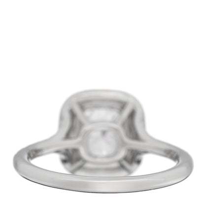 Tiffany Platinum Diamond 1.06ct Soleste Cushion Cut Double Halo Engagement Ring 52 6 3 of 5