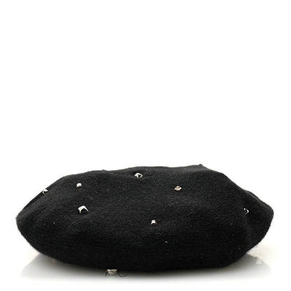 Hermes Cashmere Medor Studded Darling Beret S Black 6 of 9
