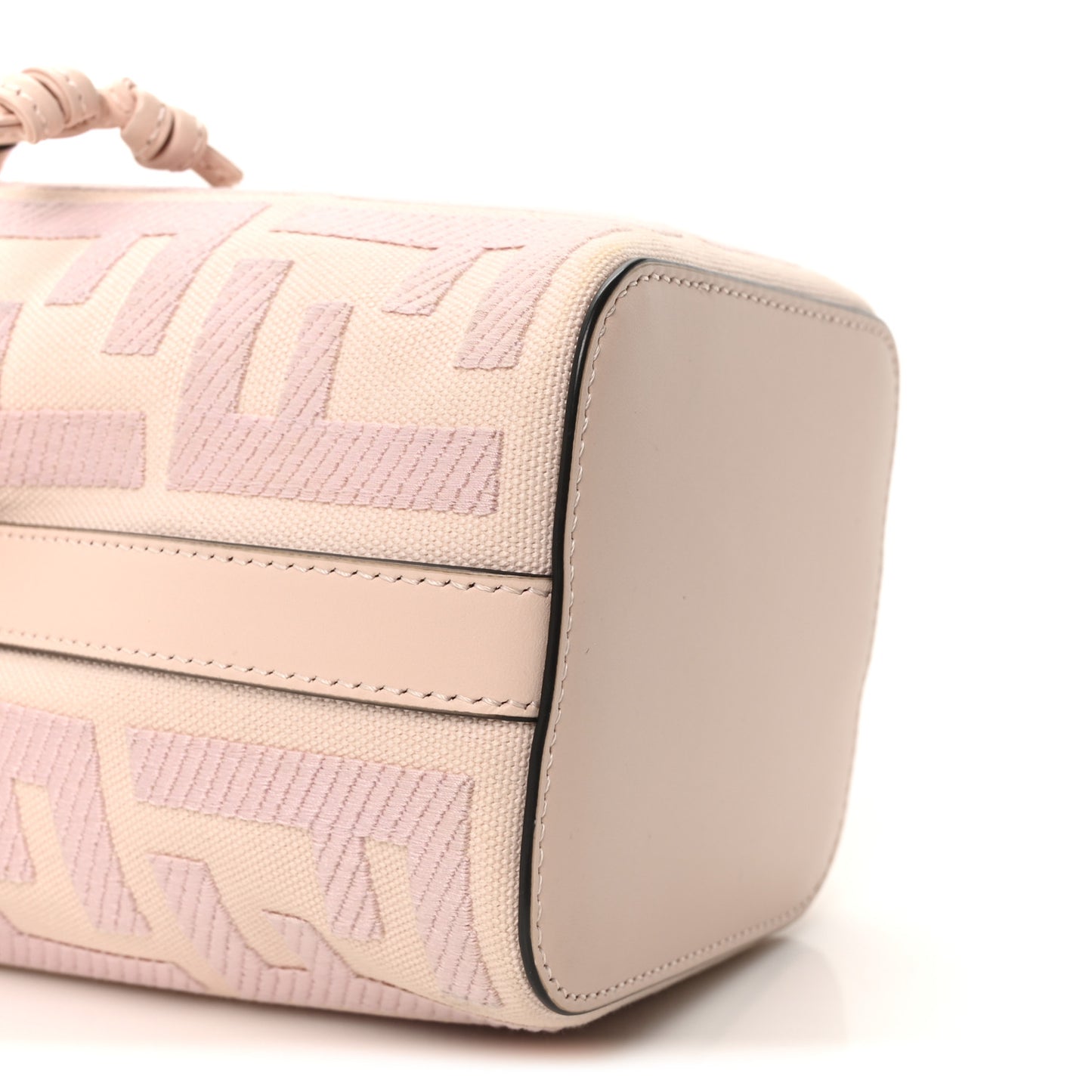 Canvas Nappa F is Fendi FF Embroidered Mini Mon Tresor Bucket Bag Baby Pink