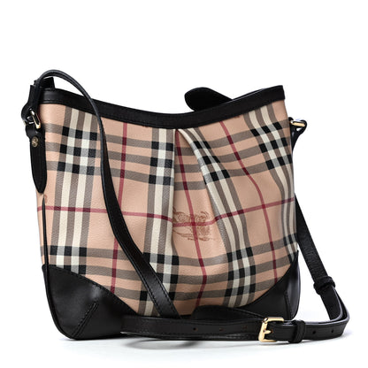 Burberry Haymarket Check Hartham Shoulder Bag Chocolate 2 of 4