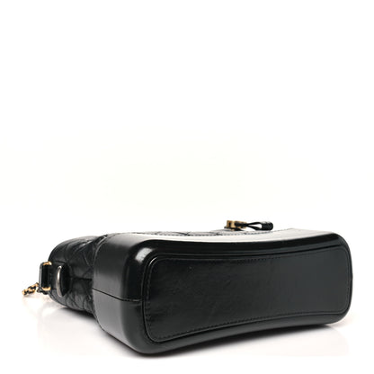 Chanel Aged Calfskin Quilted Medium Gabrielle Hobo Black 3 of 9