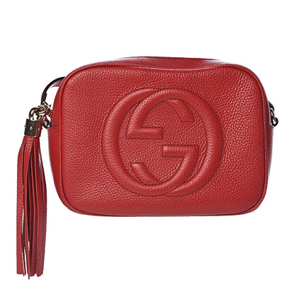 Gucci Pebbled Calfskin Small Soho Disco Bag Tabasco Red 1 of 13