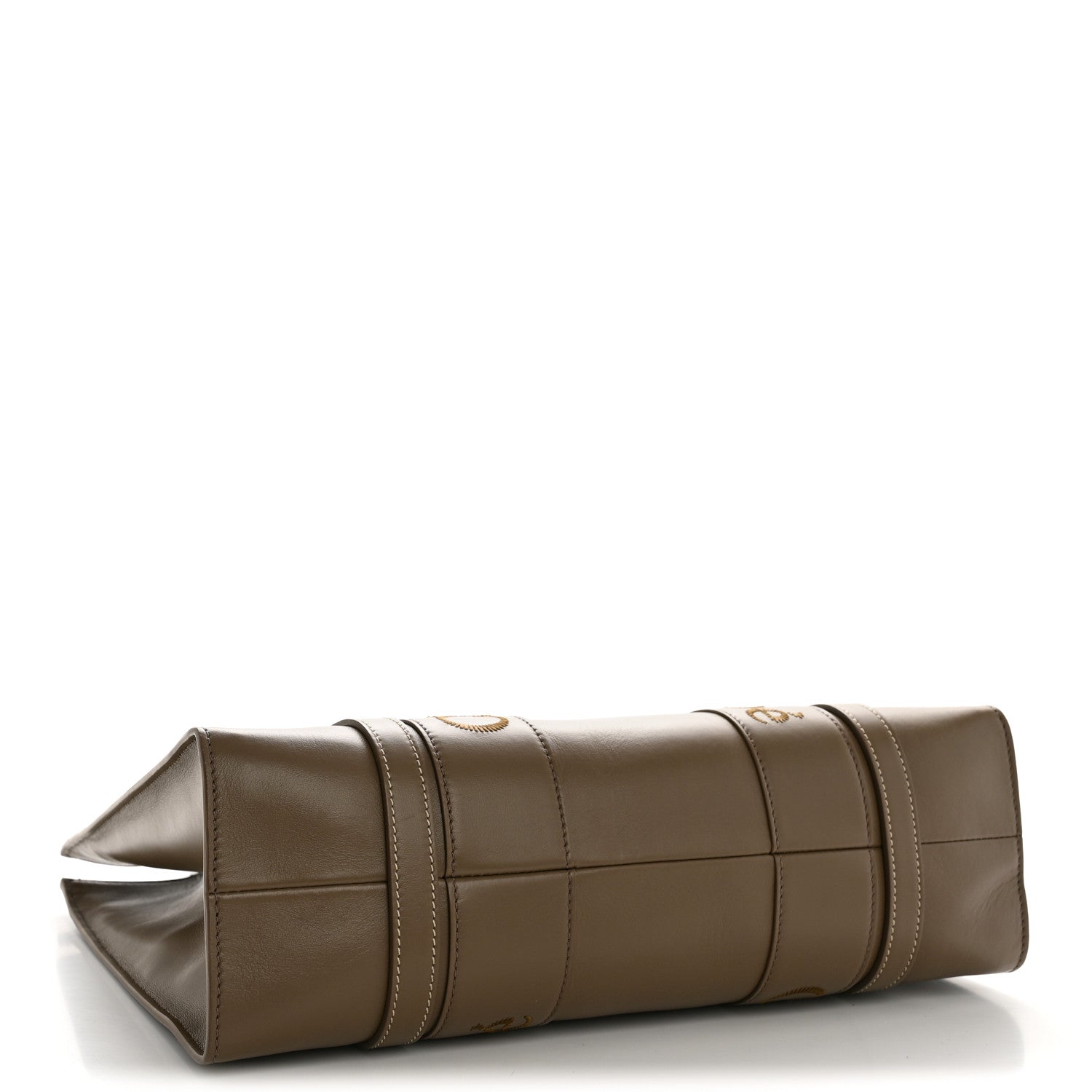 Chloe Calfskin Medium Woody Tote Army Green 4 of 13