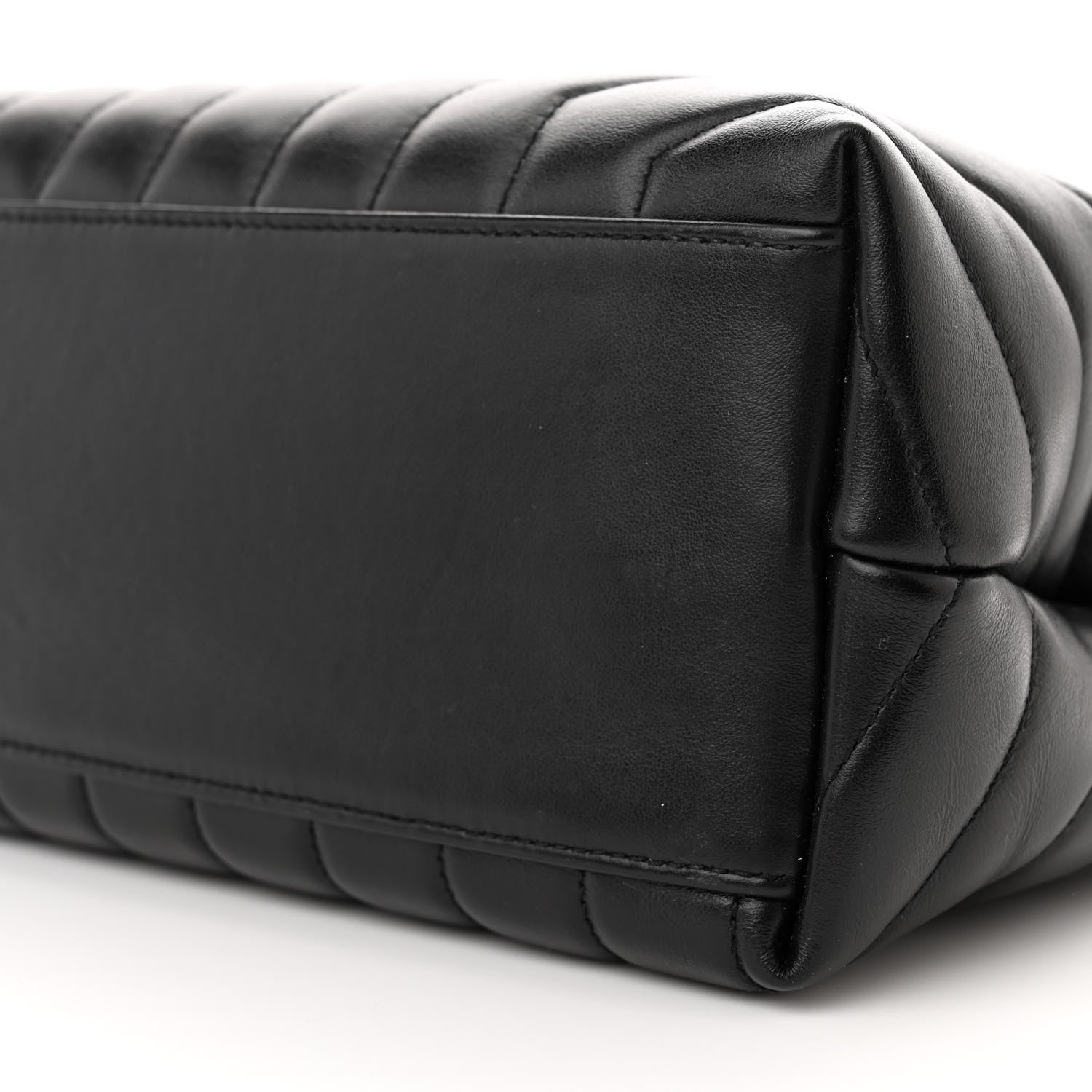 Saint Laurent Calfskin Y Quilted Monogram Medium Loulou Chain Satchel Black 10 of 10