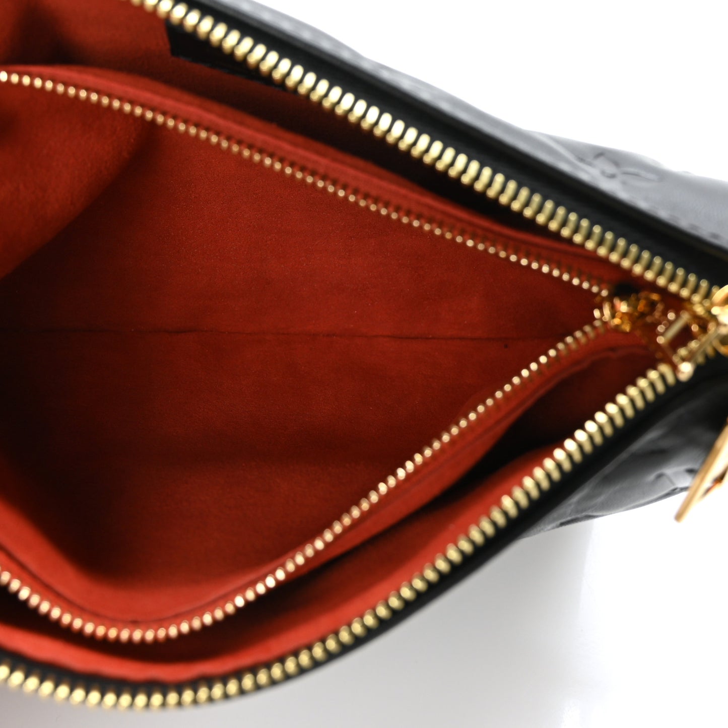 Lambskin Embossed Monogram Coussin BB Black