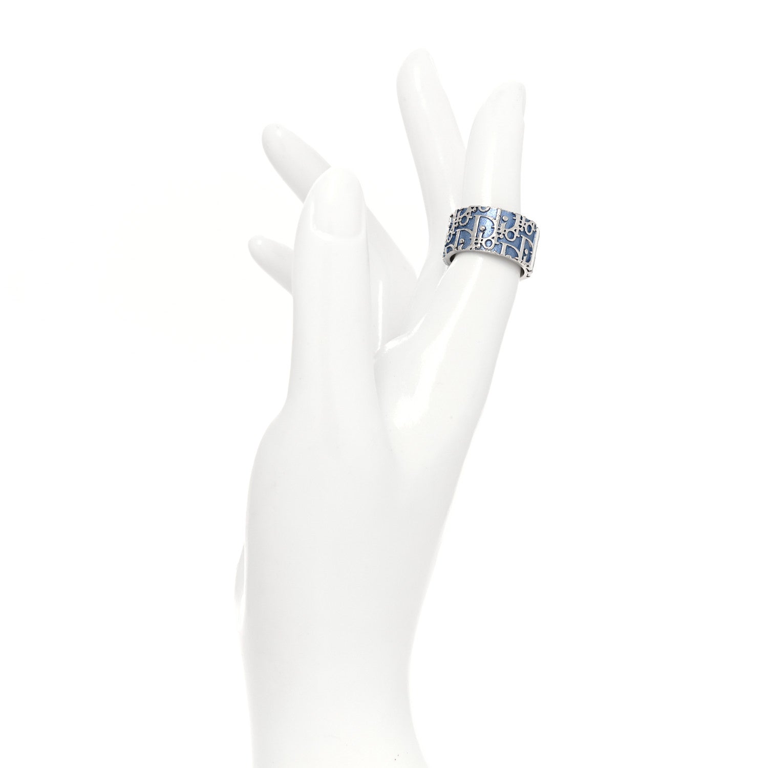 Christian Dior Metal Trotter Ring 6 Blue 2 of 4