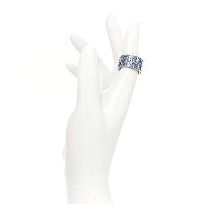 Christian Dior Metal Trotter Ring 6 Blue 2 of 4