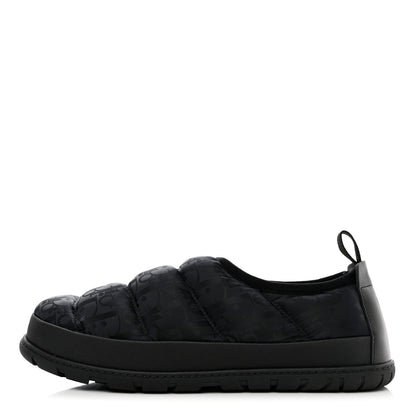 Christian Dior Nylon Oblique Mens Puffy Slippers 42 Black 1 of 9