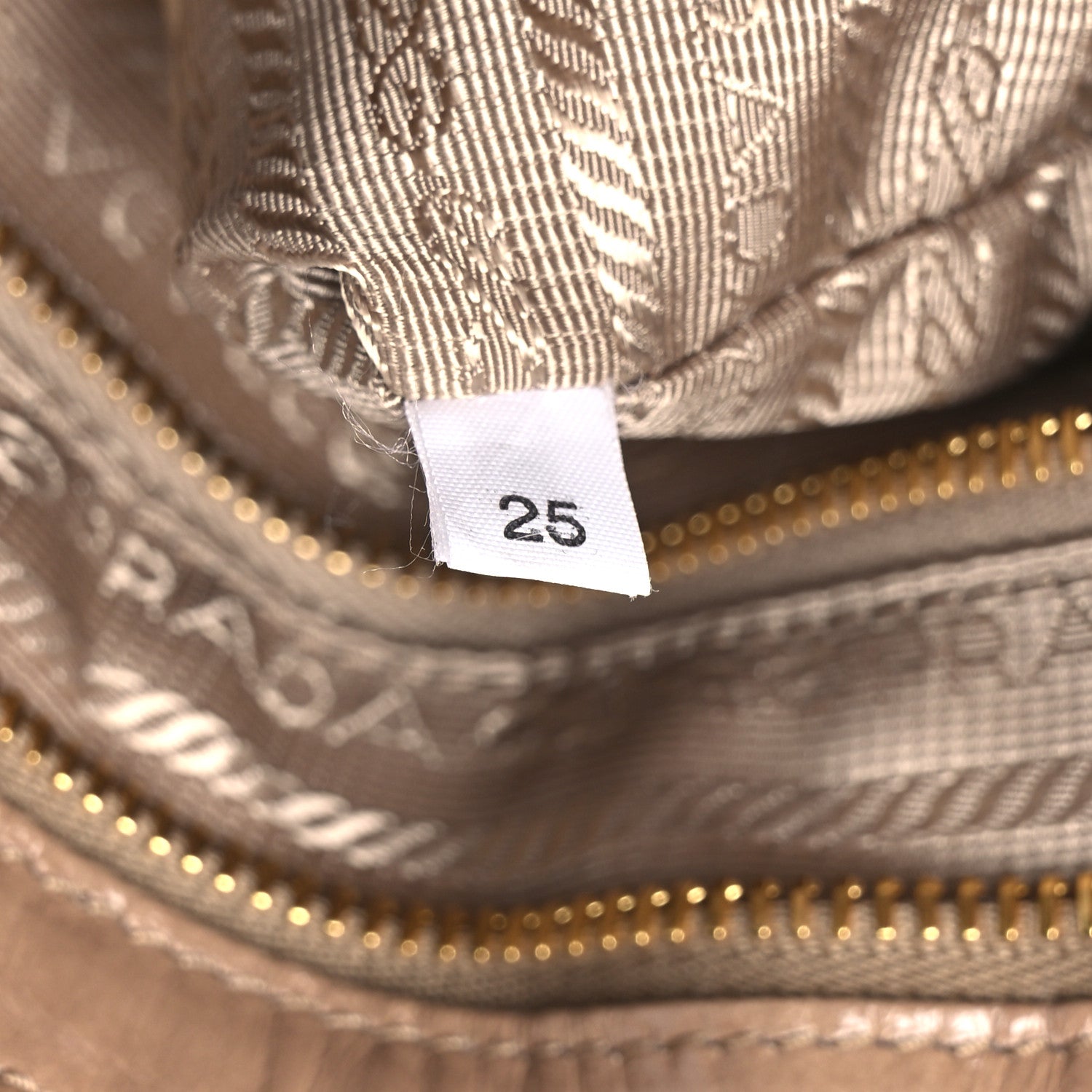 Prada Glossy Calfskin Triangle Medium Bonnie Shoulder Bag Cameo 7 of 10