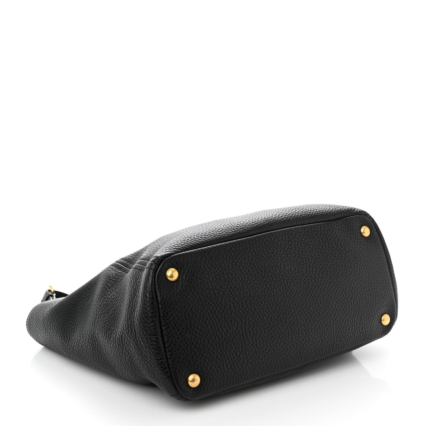 Vitello Daino Side Pocket Tote Black