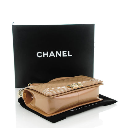 Chanel Iridescent Calfskin Quilted New Medium Boy Flap Beige 5 of 8