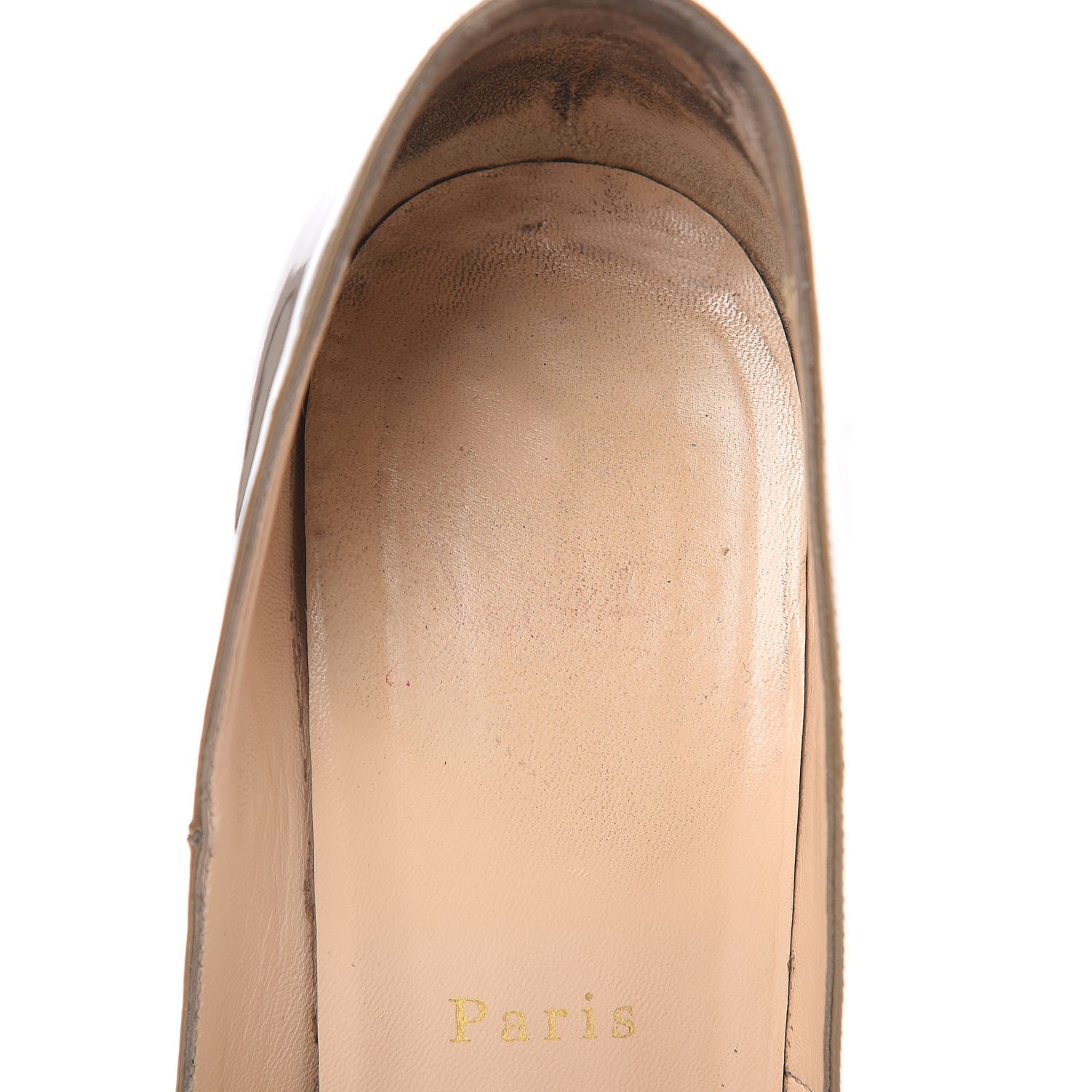 Christian Louboutin Patent Bambou 140 Pumps 39 Oyster 11 of 17