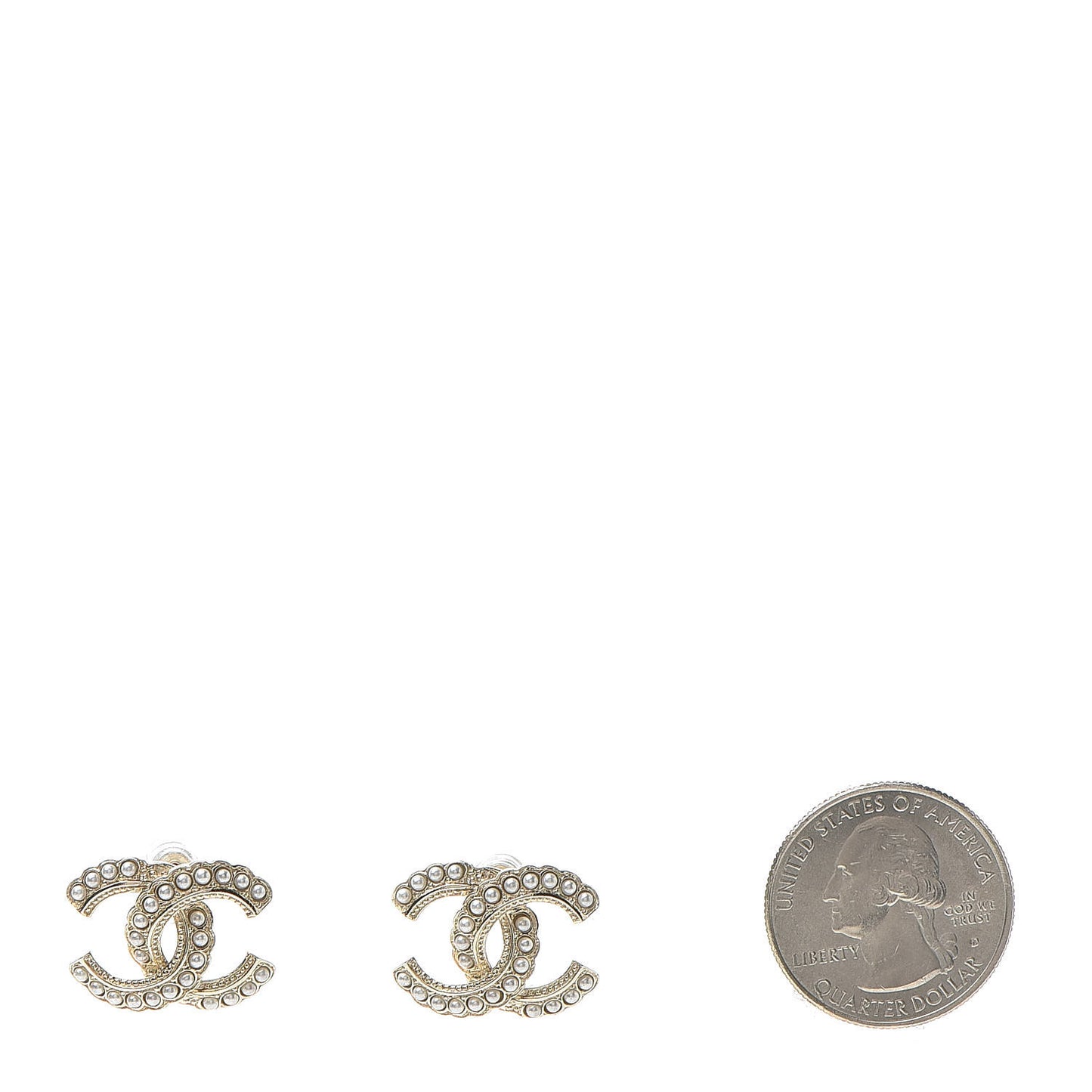 Pearl Queen of France CC Earrings Gold