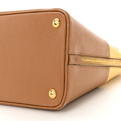 Prada Saffiano Lux Medium Promenade Tote Caramel Ginestra 9 of 14