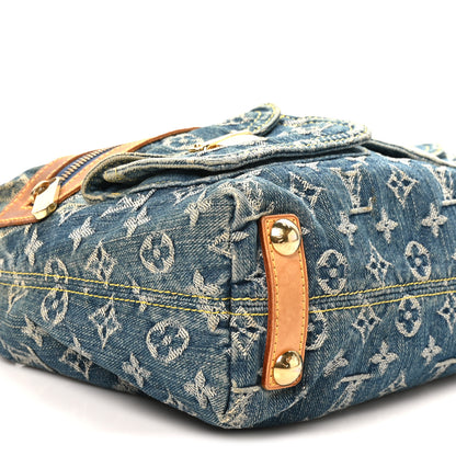 Louis Vuitton Monogram Denim Baggy PM Blue Blue 9 of 12