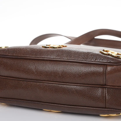 Chanel Caviar CC Shoulder Bag Brown 11 of 12
