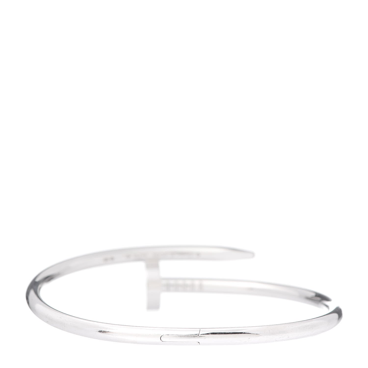 Cartier 18K White Gold Juste Un Clou Bracelet 17 3 of 4