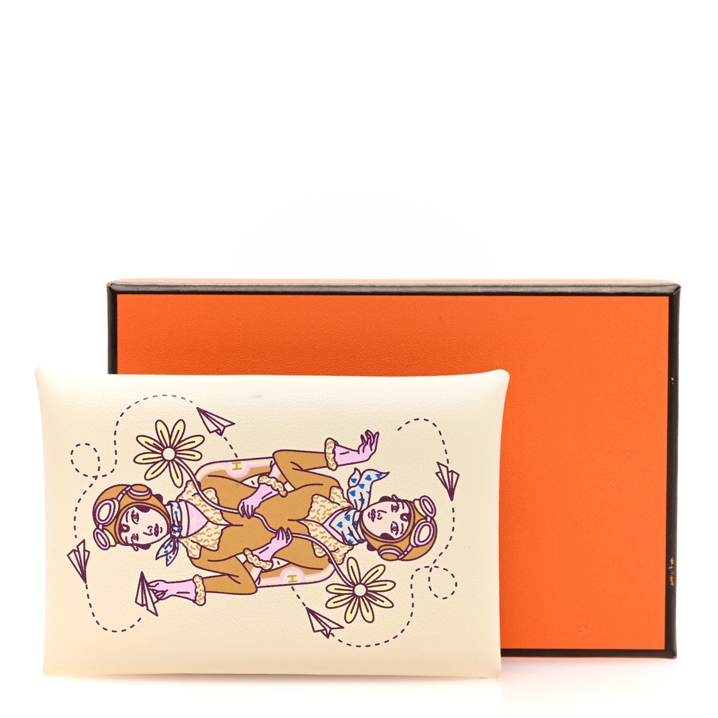 Swift Aviatrice Printed Calvi Card Case Nata