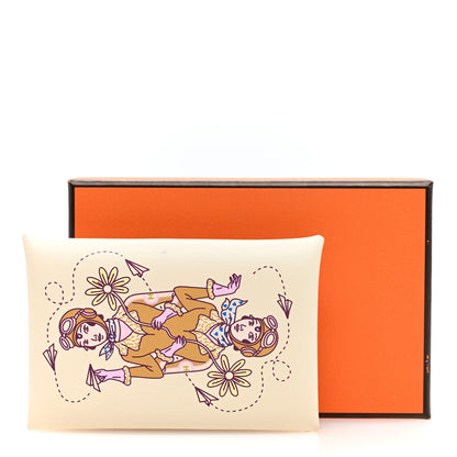 Hermes Swift Aviatrice Printed Calvi Card Case Nata 7 of 7