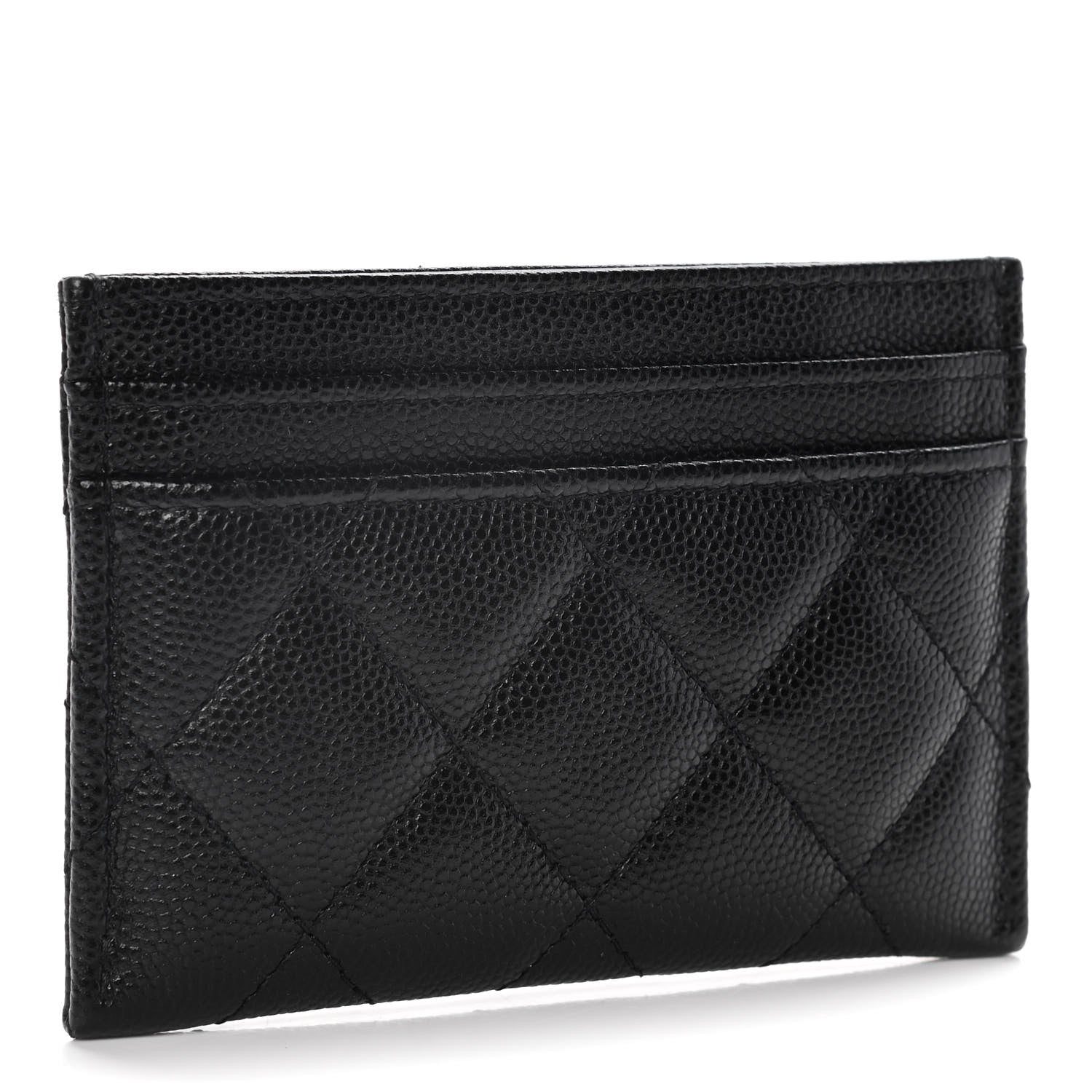 Chanel Caviar Quilted French New Wave Card Holder Black 3 of 14