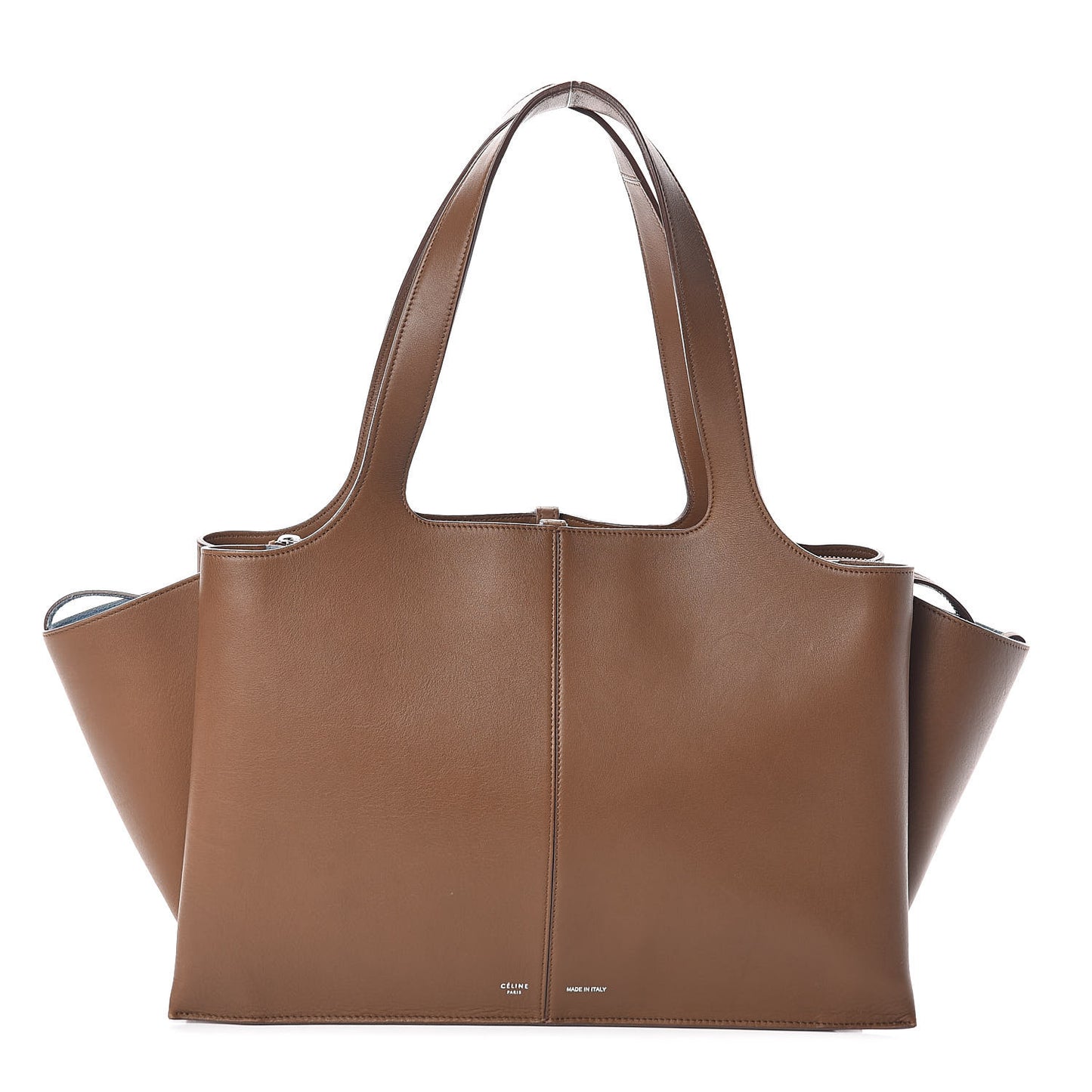 Calfskin Medium Tri-Fold Bag Taupe